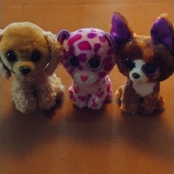 𝅺TY big eyed Boo stuffed animals about 7 in tall - Picture 1 of 4
